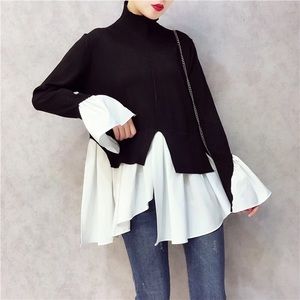 Best Seller restocked‼️ Black/White Sweater-Blouse